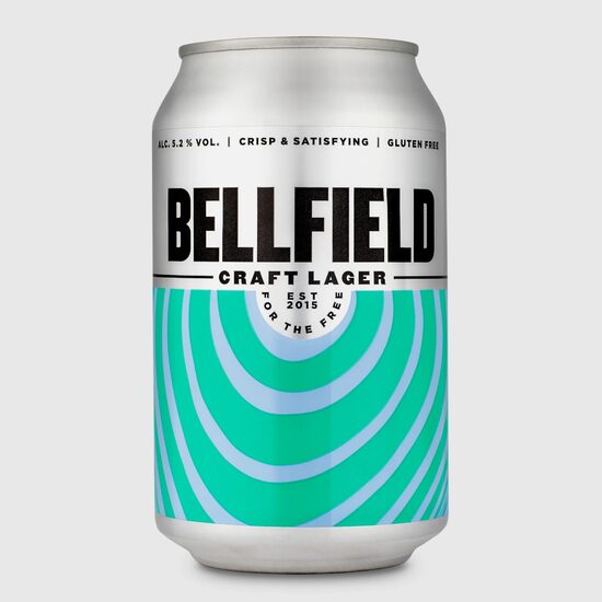 Bellfield Craft Lager Gluten Free Can 33cl (Price incl. BCRS)